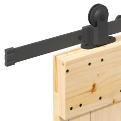 VIDAXL - Porte coulissante et kit de quincaillerie 95x210 cm pin massif