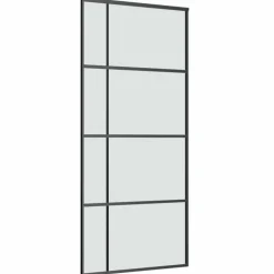 VIDAXL - Porte coulissante avec kit de quincaillerie 90x205 cm verre esg