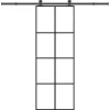 VIDAXL - Porte coulissante avec kit de quincaillerie 76x205 cm verre esg