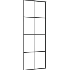VIDAXL - Porte coulissante avec kit de quincaillerie 76x205 cm verre esg