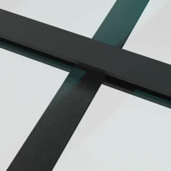 VIDAXL - Porte coulissante avec kit de quincaillerie 76x205 cm verre esg