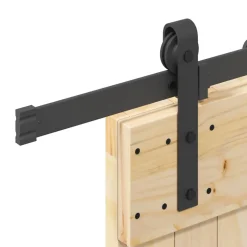 VIDAXL - Porte coulissante et kit de quincaillerie 70x210 cm pin massif