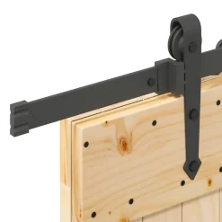 VIDAXL - Porte coulissante et kit de quincaillerie 100x210 cm pin massif