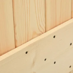 VIDAXL - Porte coulissante et kit de quincaillerie 80x210 cm pin massif
