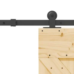 VIDAXL - Porte coulissante et kit de quincaillerie 95x210 cm pin massif