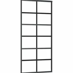 VIDAXL - Porte coulissante avec kit de quincaillerie 90x205 cm verre esg