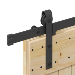 VIDAXL - Porte coulissante et kit de quincaillerie 70x210 cm pin massif