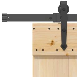 VIDAXL - Porte coulissante et kit de quincaillerie 70x210 cm pin massif