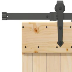 VIDAXL - Porte coulissante et kit de quincaillerie 95x210 cm pin massif