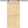 VIDAXL - Porte coulissante et kit de quincaillerie 100x210 cm pin massif
