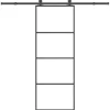 VIDAXL - Porte coulissante avec kit de quincaillerie 76x205 cm verre esg