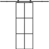 VIDAXL - Porte coulissante avec kit de quincaillerie 76x205 cm verre esg