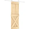 VIDAXL - Porte coulissante et kit de quincaillerie 70x210 cm pin massif