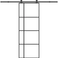 VIDAXL - Porte coulissante avec kit de quincaillerie 76x205 cm verre esg