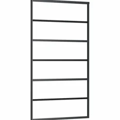 VIDAXL - Porte coulissante et quincaillerie esg verre et aluminium