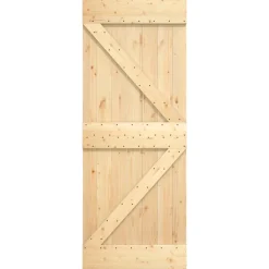 VIDAXL - Porte coulissante et kit de quincaillerie 85x210 cm pin massif