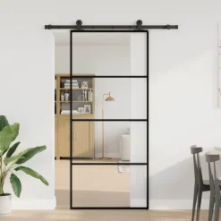 VIDAXL - Porte coulissante avec kit de quincaillerie 90x205 cm verre esg
