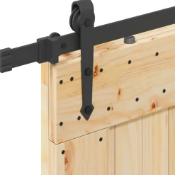 VIDAXL - Porte coulissante et kit de quincaillerie 100x210 cm pin massif