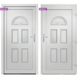 VIDAXL - Porte d'entrée blanc 98x198 cm pvc