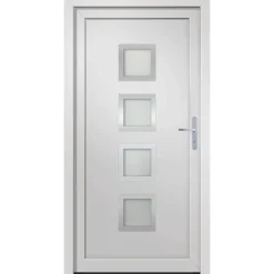 VIDAXL - Porte d'entrée blanc 108x208 cm pvc