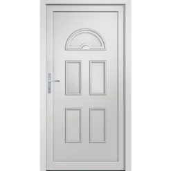 VIDAXL - Porte d'entrée blanc 110x210 cm pvc