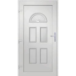VIDAXL - Porte d'entrée blanc 110x210 cm pvc