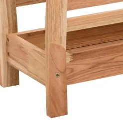 VIDAXL - Porte-revues 40x26,5x38,5 cm bois massif de noyer