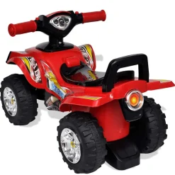 VIDAXL - Quad à chevaucher enfant rouge avec son et lumière