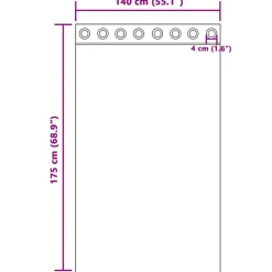VIDAXL - Rideaux en voile avec œillets 2 pcs rose clair 140x175 cm