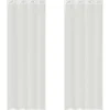 VIDAXL - Rideaux en voile avec œillets 2 pcs blanc