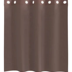 VIDAXL - Rideaux en voile avec œillets 2 pcs marron 140x140 cm