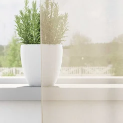 VIDAXL - Rideaux en voile avec œillets 2 pcs crème 140x260 cm