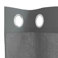 VIDAXL - Rideaux en voile avec œillets 2 pcs gris foncé 140x140 cm
