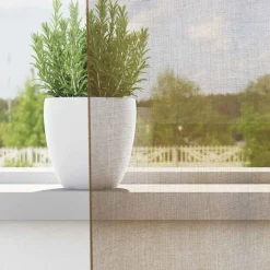 VIDAXL - Rideaux en voile avec boucles 2 pcs marron clair 140x260 cm