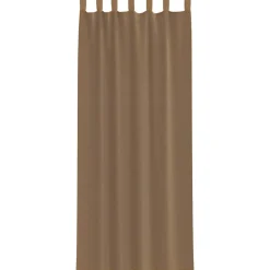 VIDAXL - Rideaux en voile avec boucles 2 pcs marron clair 140x260 cm