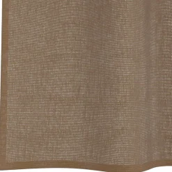 VIDAXL - Rideaux en voile avec boucles 2 pcs marron clair 140x260 cm