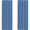 VIDAXL - Rideaux en voile avec œillets 2 pcs bleu royal