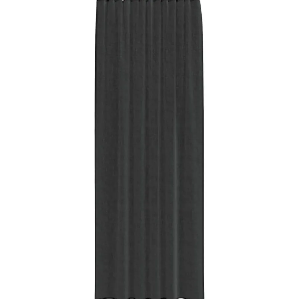 VIDAXL - Rideaux en voile avec passe-tringles 2 pcs noir