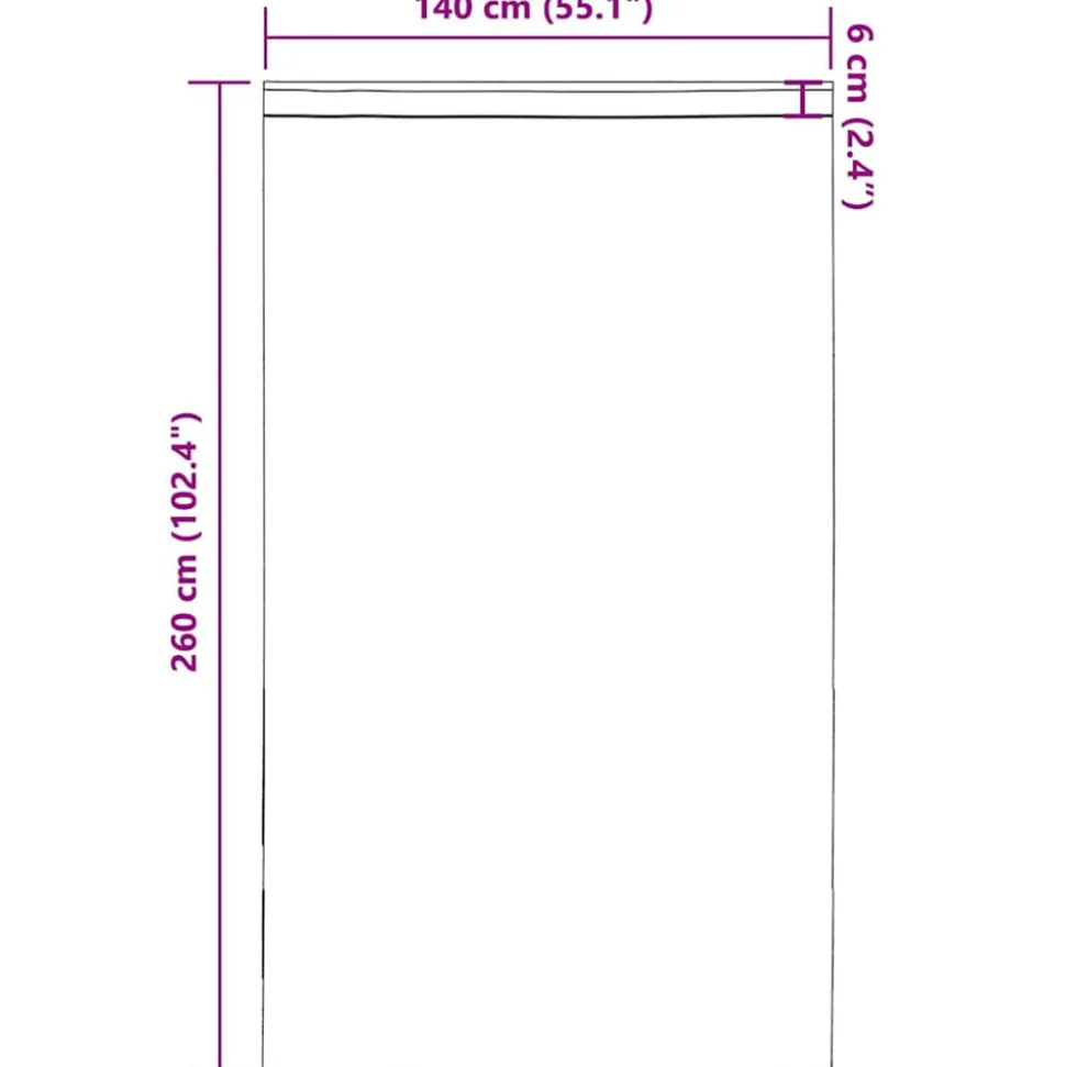 VIDAXL - Rideaux en voile avec passe-tringles 2 pcs noir