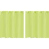 VIDAXL - Rideaux en voile avec œillets 2 pcs vert pomme 140x140 cm