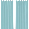 VIDAXL - Rideaux en voile avec boucles 2 pcs turquoise 140x260 cm