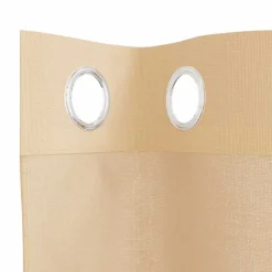 VIDAXL - Rideaux en voile avec œillets 2 pcs sable