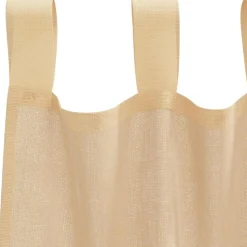 VIDAXL - Rideaux en voile avec boucles 2 pcs sable 140x245 cm