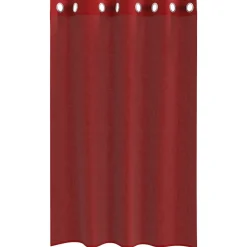VIDAXL - Rideaux en voile avec œillets 2 pcs rouge bordeaux