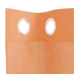 VIDAXL - Rideaux en voile avec œillets 2 pcs terre cuite
