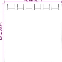 VIDAXL - Rideaux en voile avec passe-tringles 2 pcs rouge bordeaux