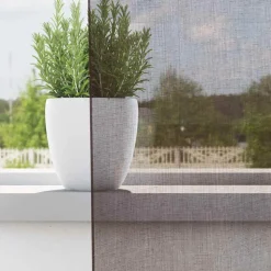 VIDAXL - Rideaux en voile avec œillets 2 pcs marron 140x260 cm