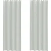 VIDAXL - Rideaux en voile avec œillets 2 pcs gris clair 140x260 cm