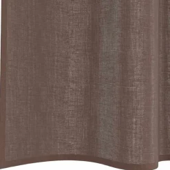 VIDAXL - Rideaux en voile avec passants 2 pcs marron