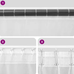 VIDAXL - Rideaux en voile avec passants 2 pcs marron